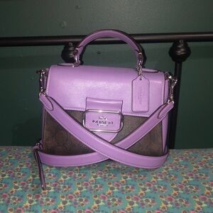 Coach Purple Women's Bag Morgan Top Handle